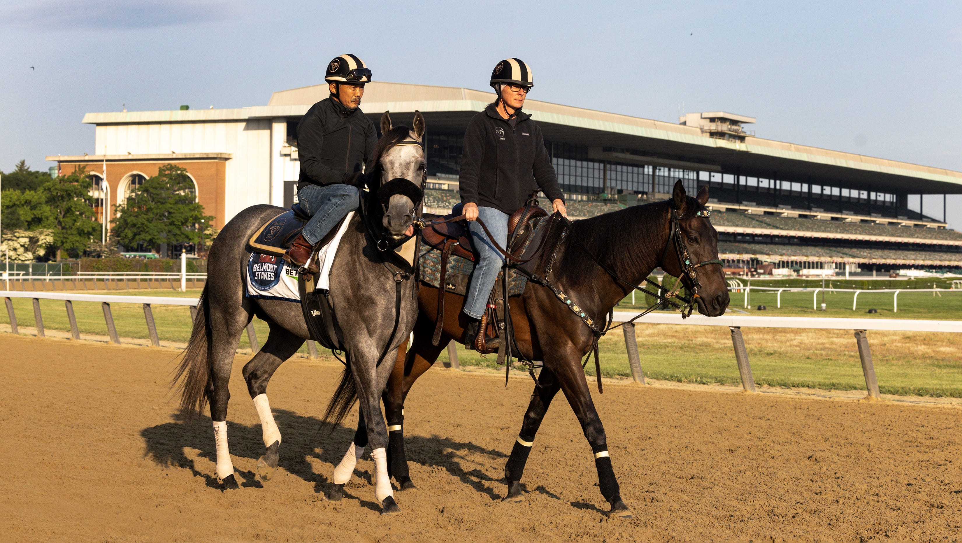 Belmont Stakes Air quality back to normal; racing, training resume